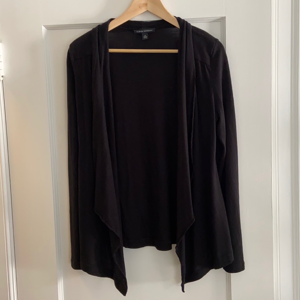 Black cardigan sweater